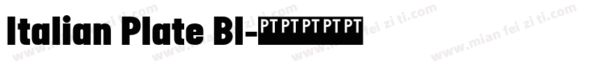 Italian Plate Bl字体转换